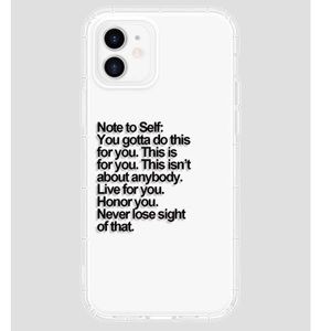 Words Of Encouragement IPhone Case- Clear / Transparent